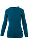 250 Women's Merino Long Sleeve Base Layer Comfort Zone - Dark Turquoise